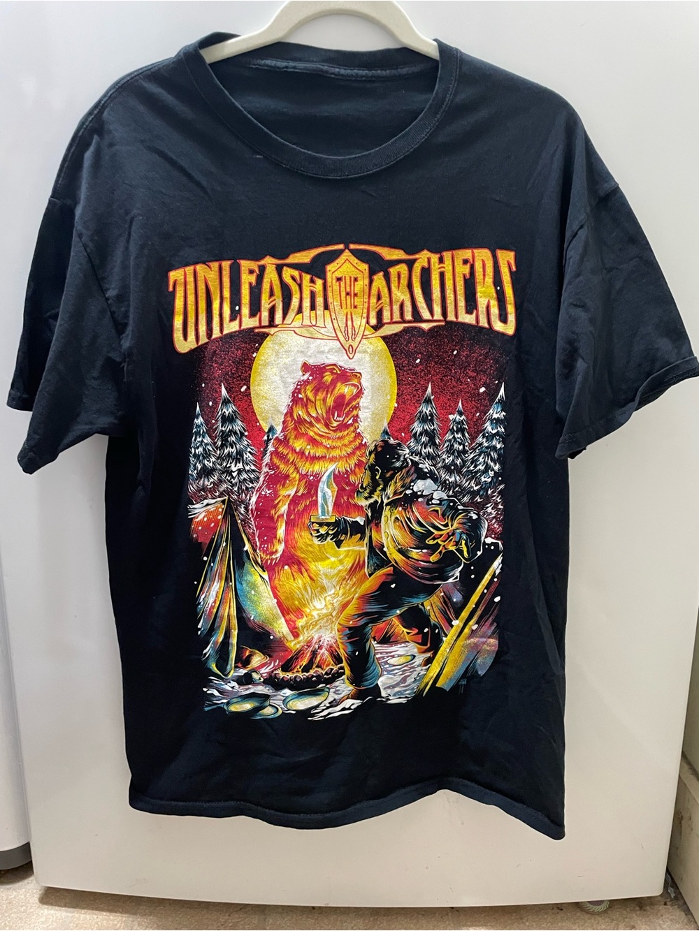 Unleash The Archers Canadian metal Band 2020 Tour Dates Men’s Black Shirt XL